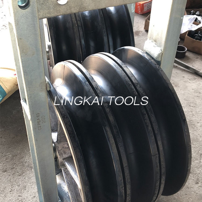 Il neoprene di Triple Aluminum Sheaves del conduttore della trasmissione ha allineato la legatura del paranco differenziale