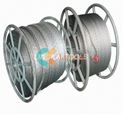 Forza Corda di acciaio intrecciata anti-torsione 12 mm per tirare un singolo conduttore o OPGW