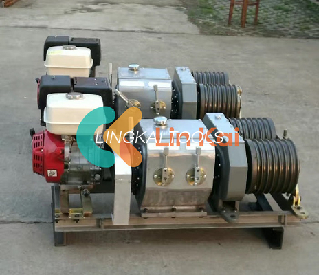Strumenti per l'erezione di torri ad alta precisione 9 kW Motore diesel e gasoline Vinicolo a doppio tamburo