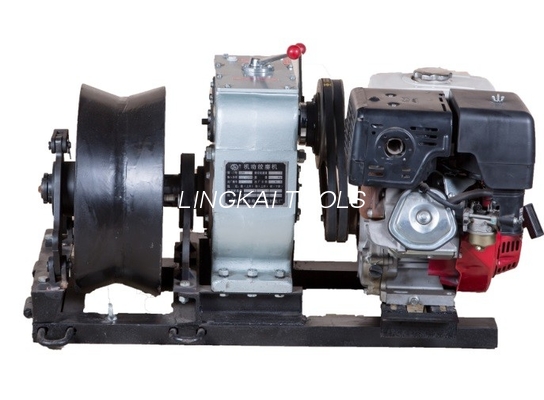 Legatura del motore a benzina dell'estrattore dell'argano del cavo dell'attrezzatura per i circuiti elettrici