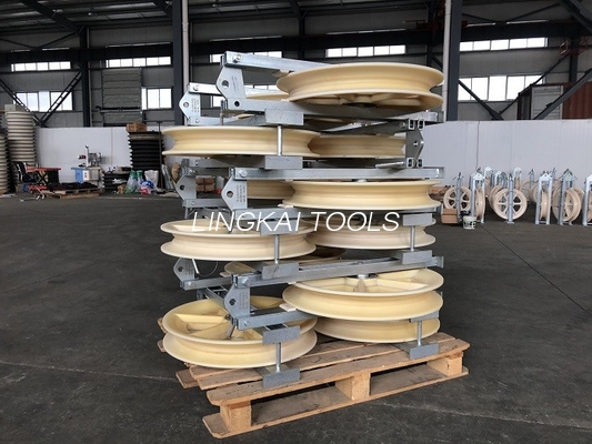 Blocchetto pilota di Wire Rope Pulley di tre covoni di 660mm