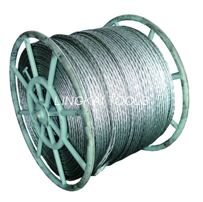 Corda d'acciaio intrecciata anti torsione 12mm per la trazione della linea singola mettere insieme di In Overhead Transmission del conduttore