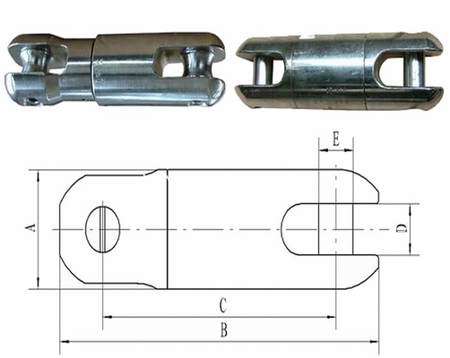 Linea di trasmissione degli attacchi snodati in acciaio del cavo metallico di Slx che mette insieme gli strumenti
