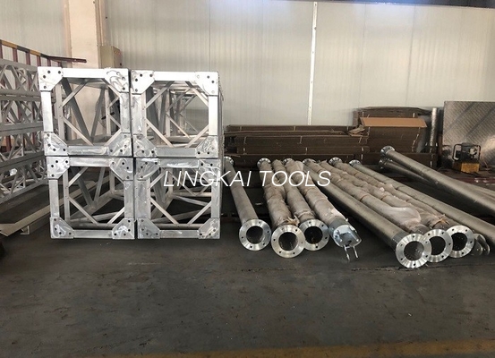 Costruzione sospesa interna Gin Poles Aluminum Alloy della torre della grata
